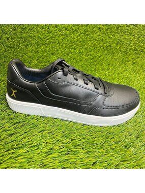 Flux‎ Footwear Adapt Leather Trainer Black Mens Size 10 Athletic Shoes Sneakers